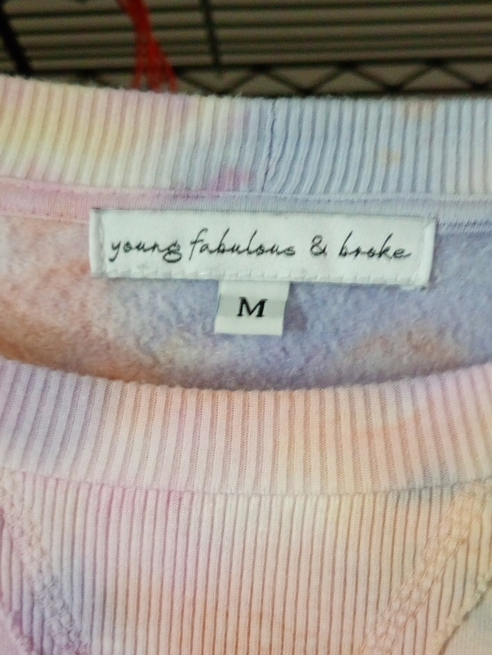 Young Fabulous & Broke Pastel Tie-Dye Crewneck - Lavender, Pink, Peach